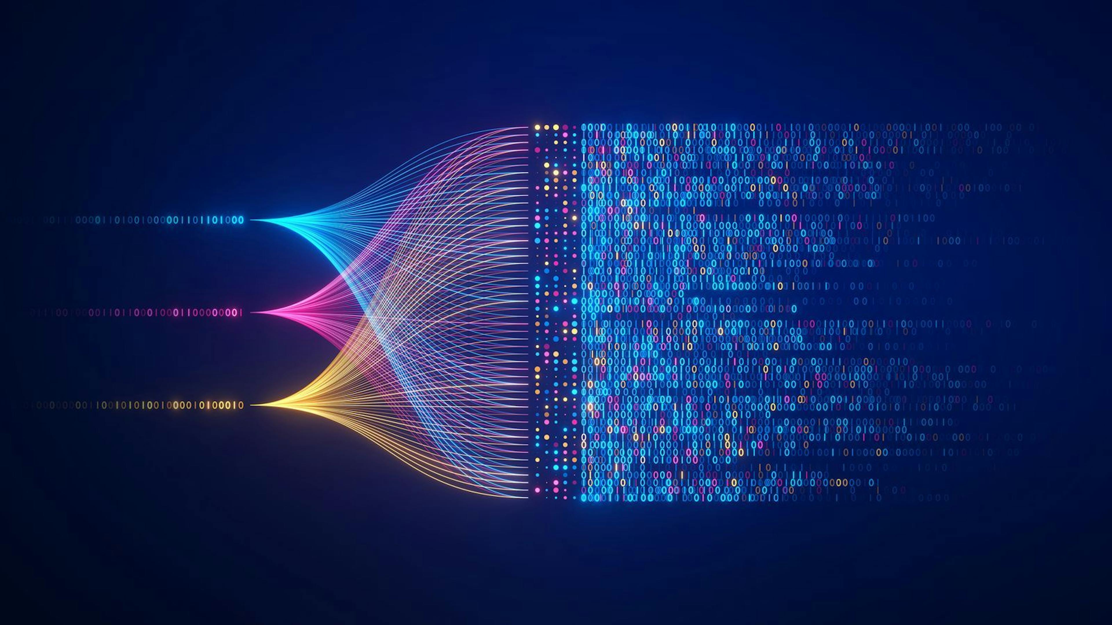 Um gráfico representando big data