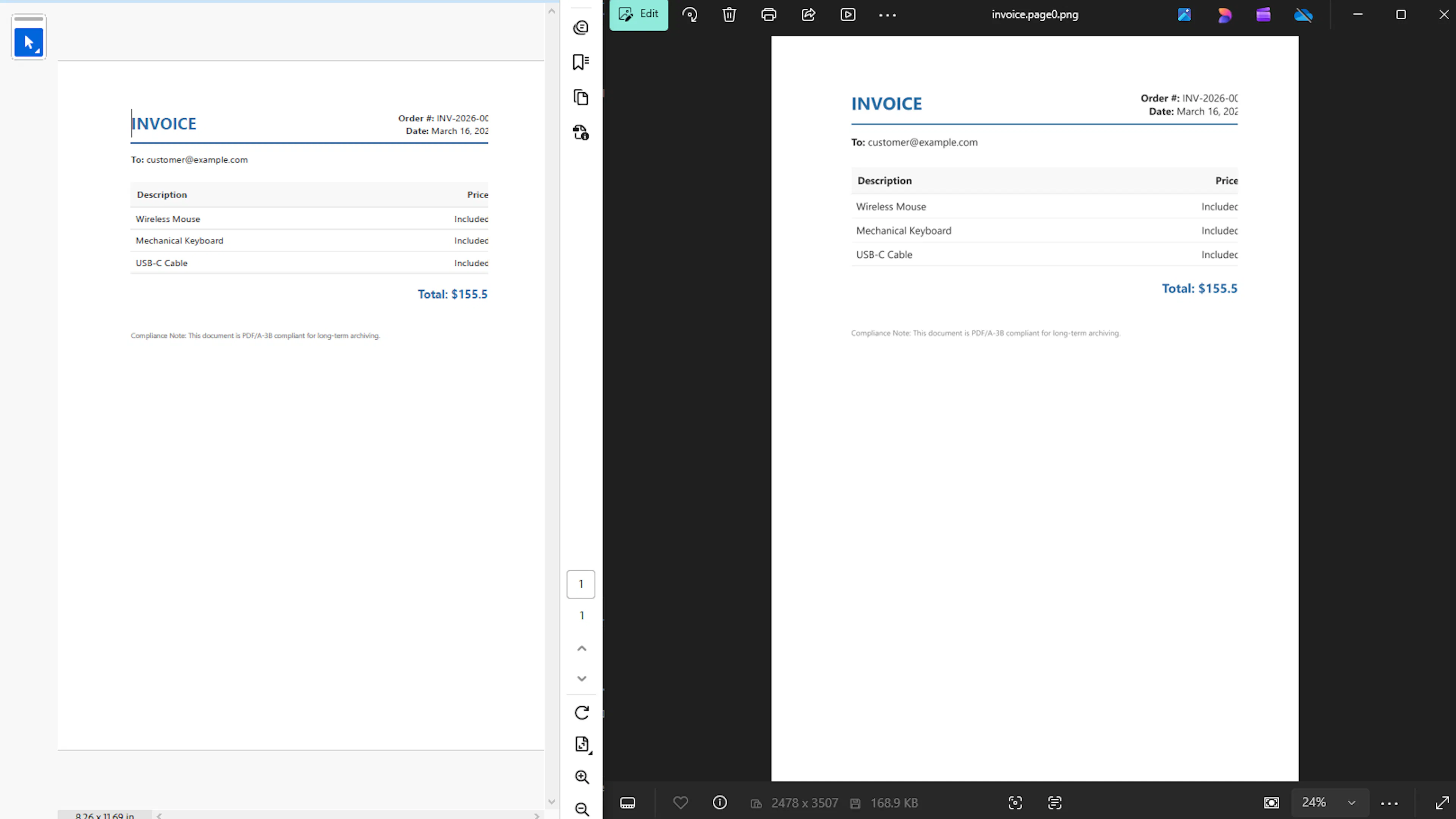 PDFium PDF to image output