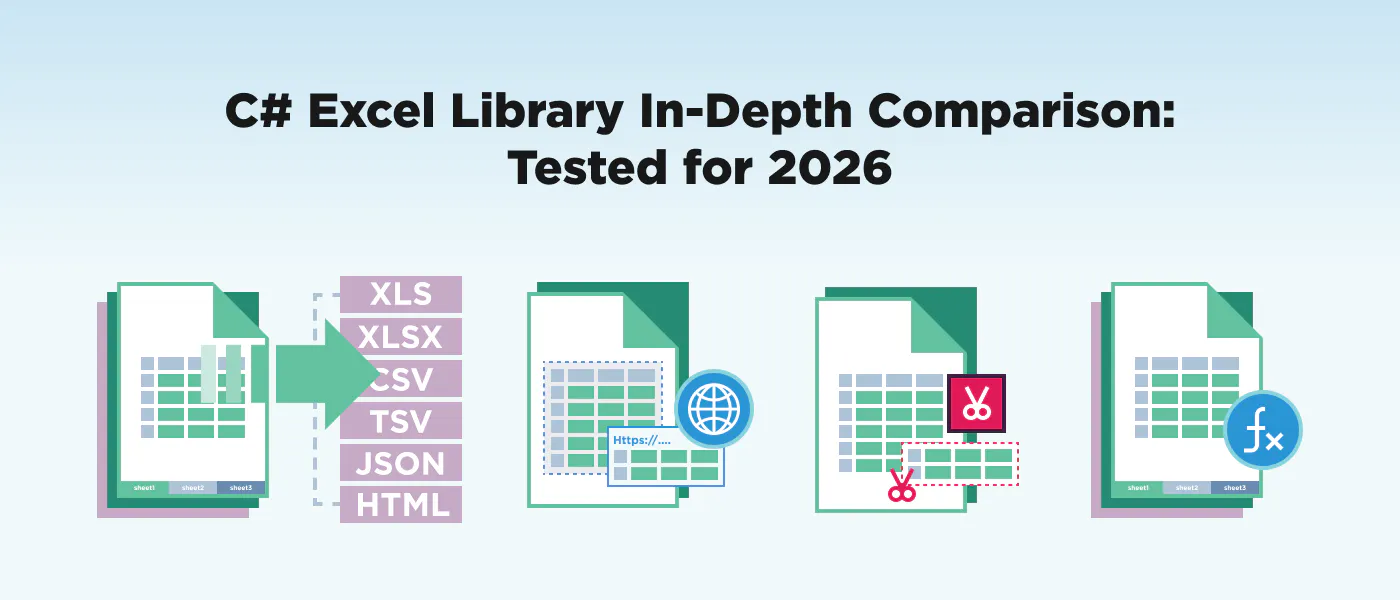featured image - C# Excel Library In-Depth Comparison: Tested for 2026