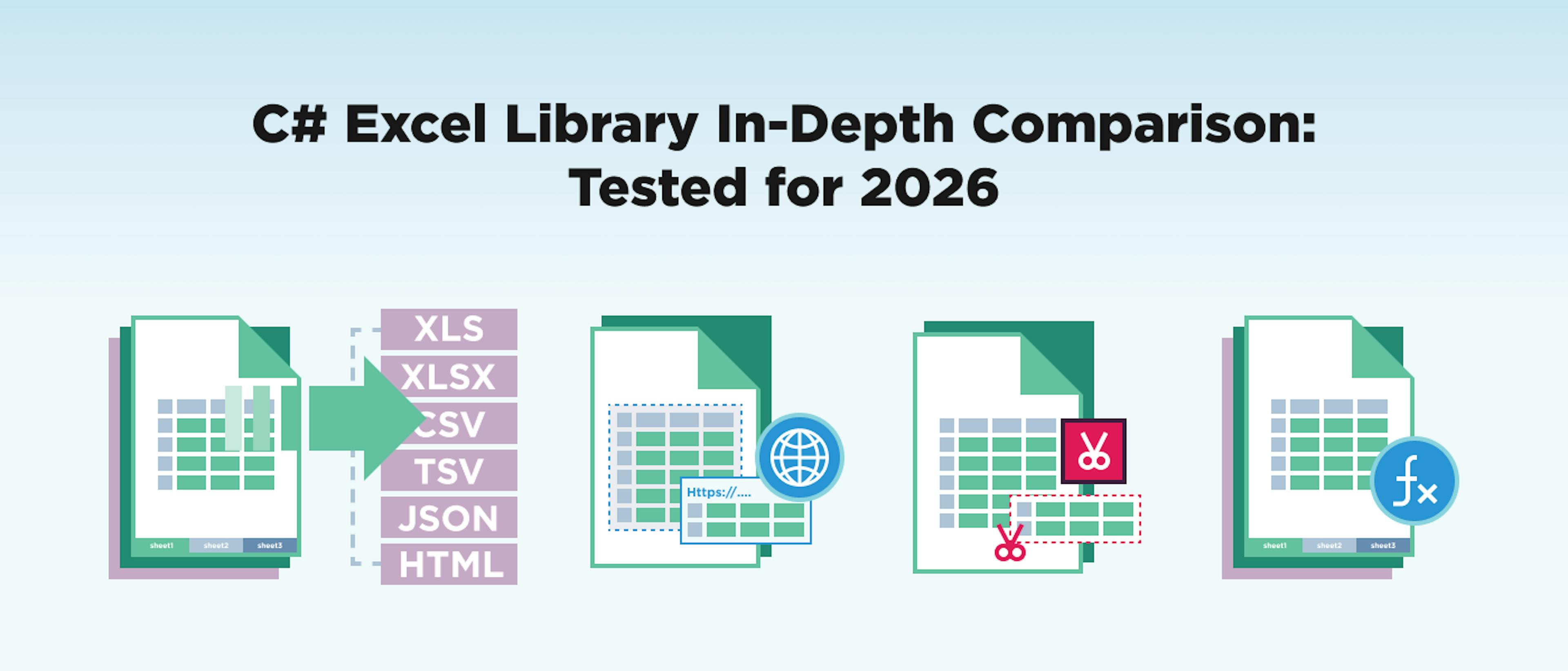 featured image - C# Excel Library In-Depth Comparison: Tested for 2026