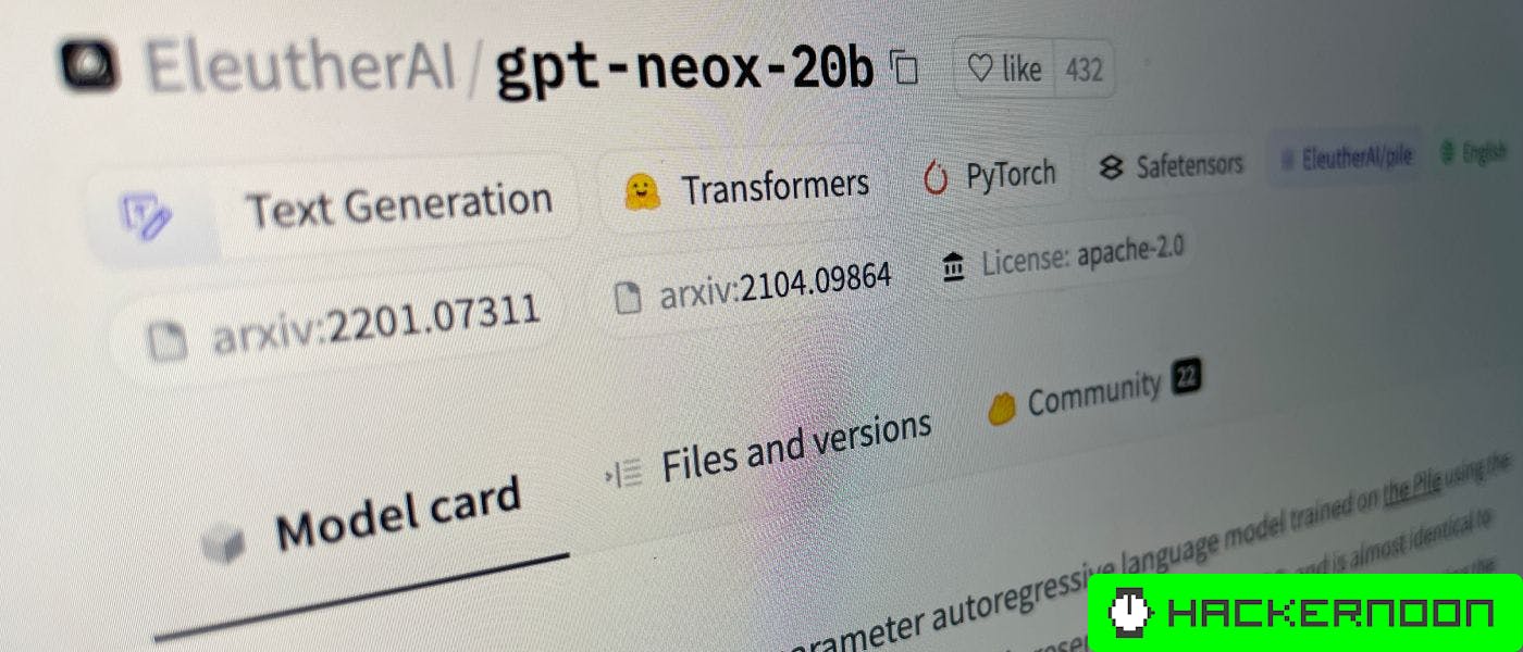 EleutherAI Releases GPT-NeoX-20B, A 20-billion-parameter AI Language
