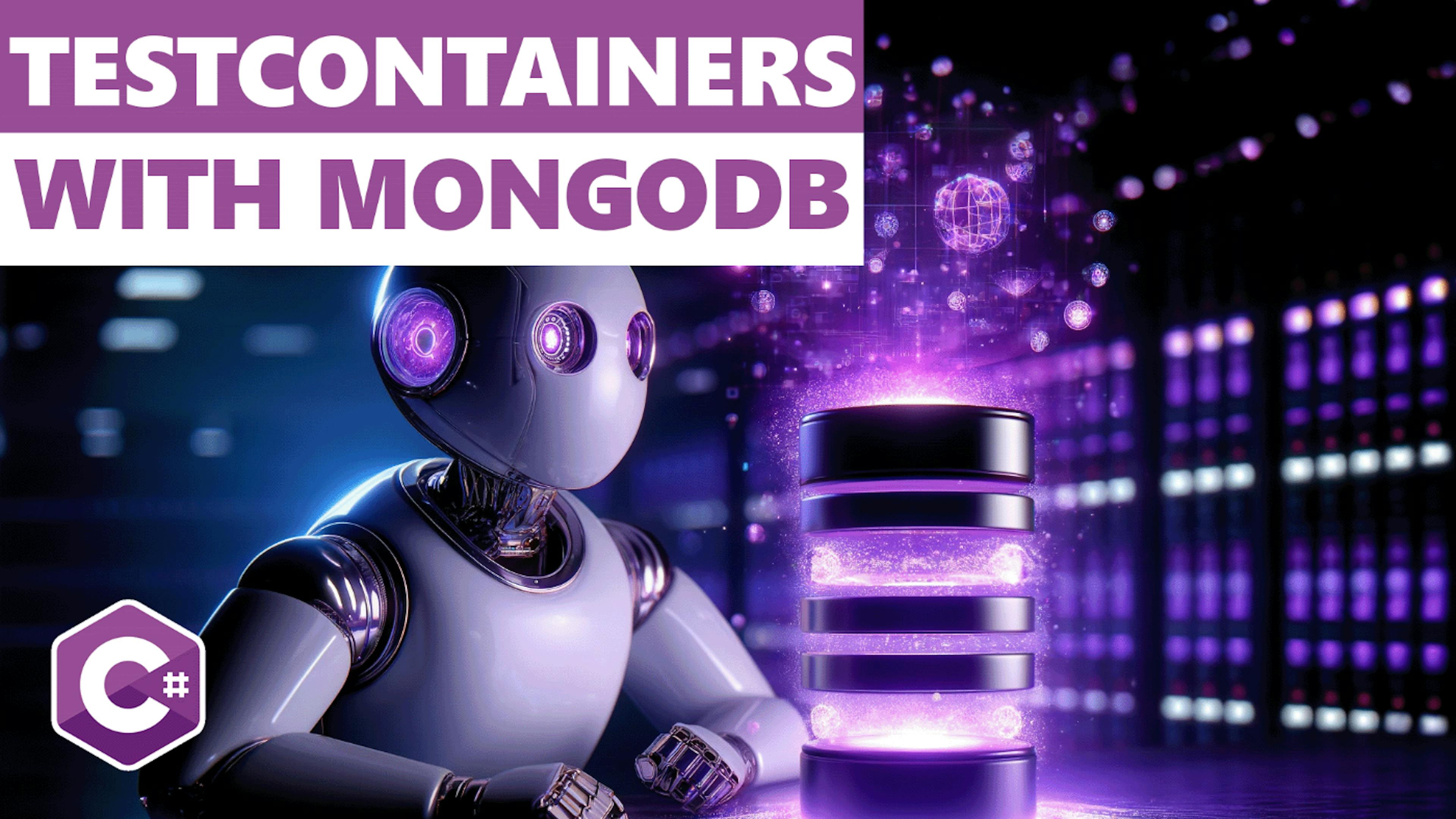 featured image - MongoDB용 C# 테스트 컨테이너를 사용하여 로컬 데이터베이스를 쉽게 실행