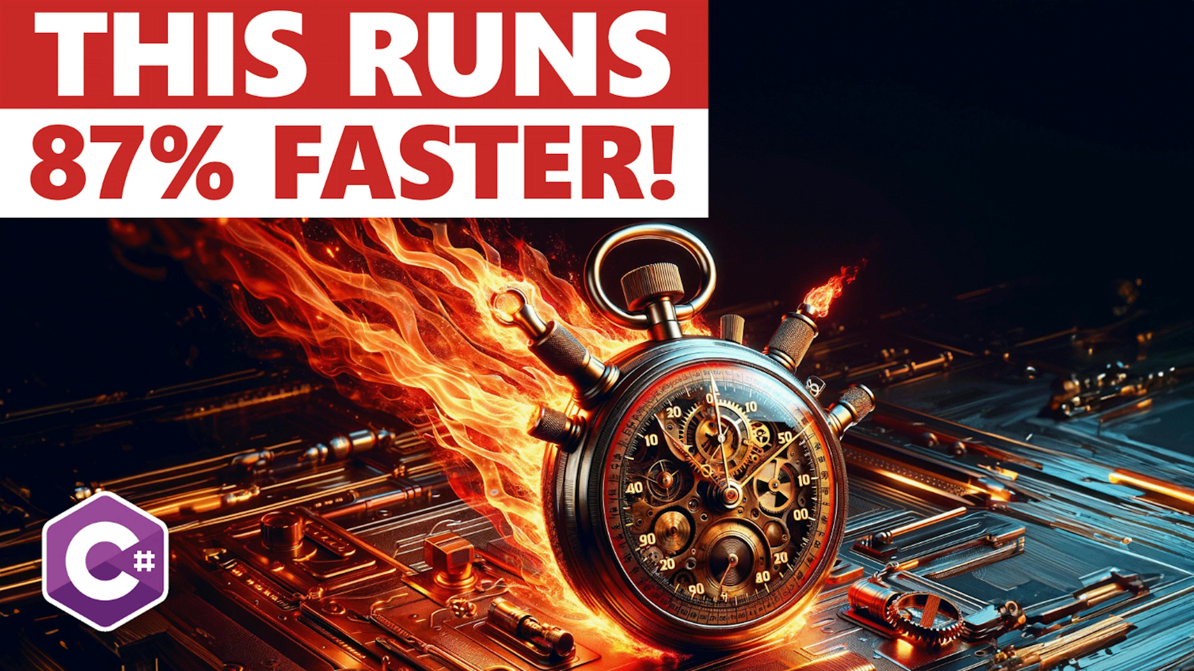 featured image - Get An 87% Boost to Collection Initializer Performance in C#