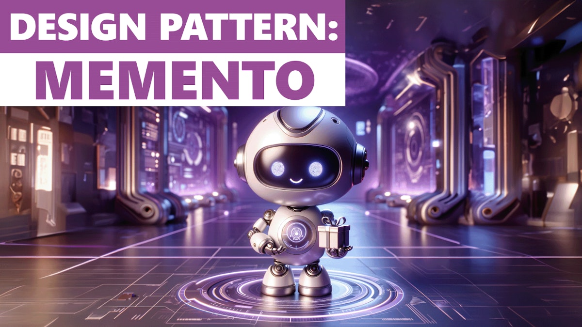 featured image - Memento Pattern in C# - Undo & Redo
