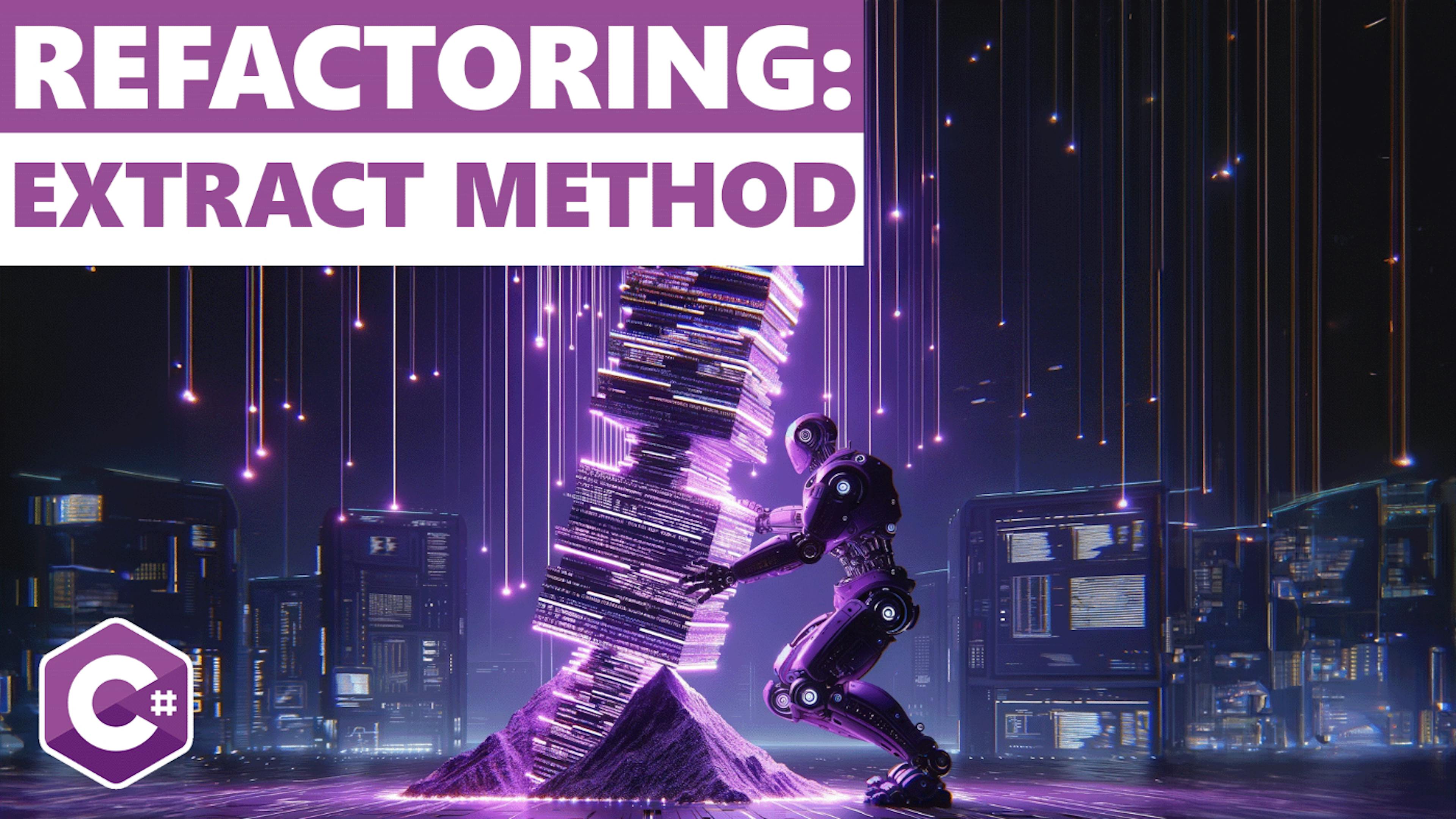 featured image - How to Use the Extract Method Refactoring Technique in C#