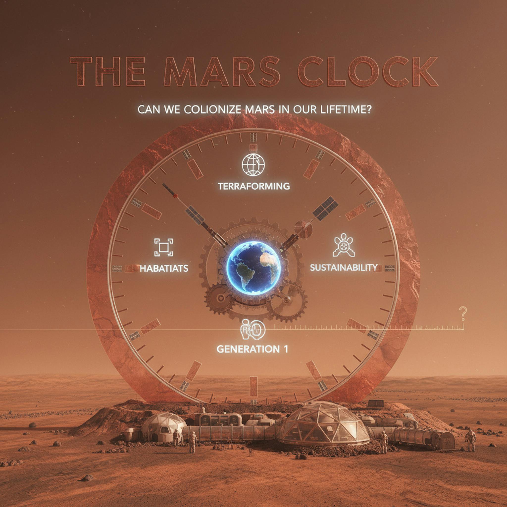 featured image - The Mars Clock: Can Elon Musk Really Colonize Mars in His Lifetime?