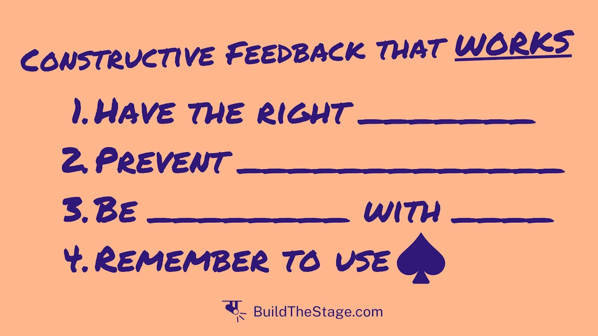featured image - Successful Leaders Give Constructive Feedback in Spades