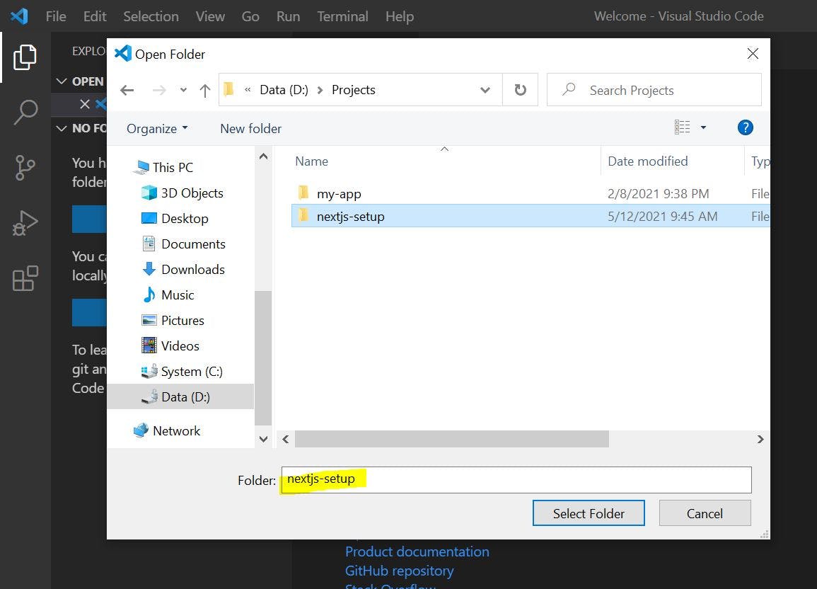 VS Code Tutorial: How To Set Up A React.js Project With Next.js ...