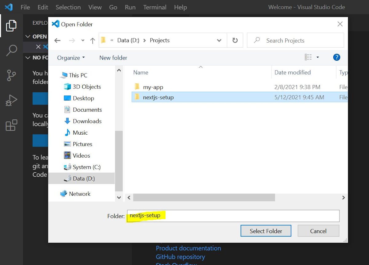 VS Code Tutorial: How To Set Up A React.js Project With Next.js ...