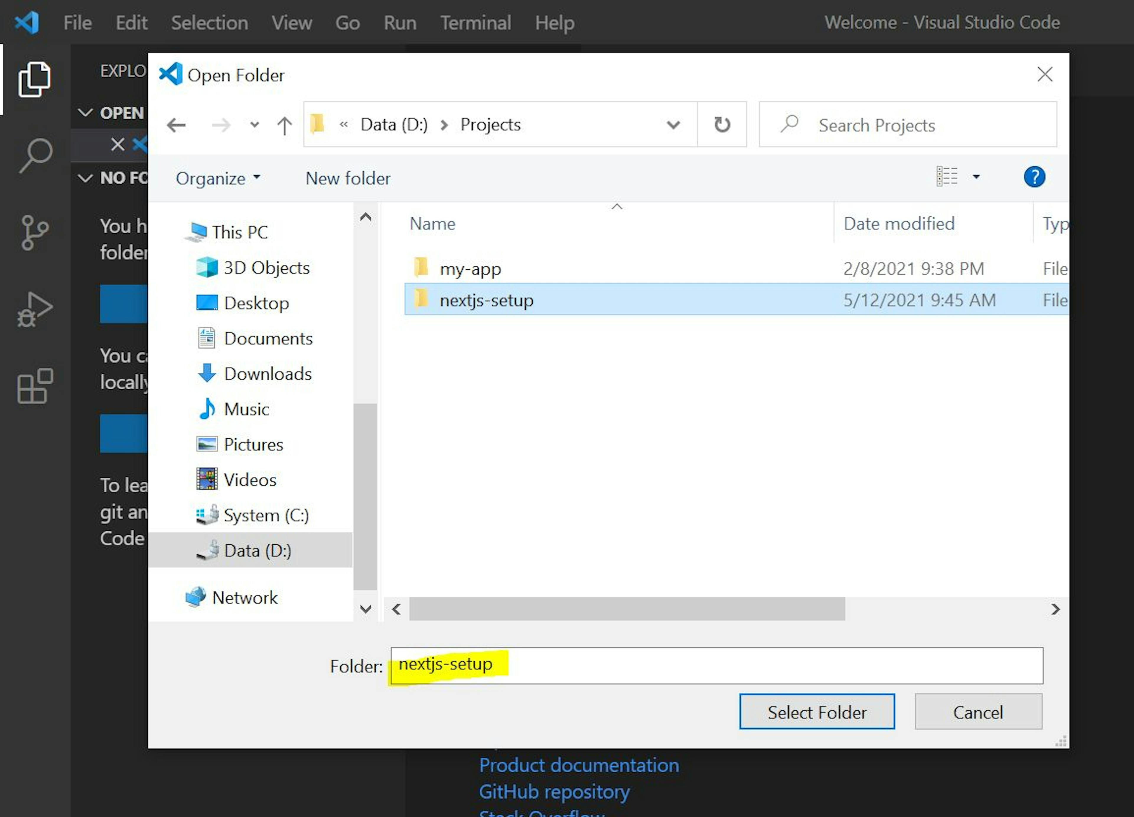 VS Code Tutorial: How To Set Up A React.js Project With Next.js ...