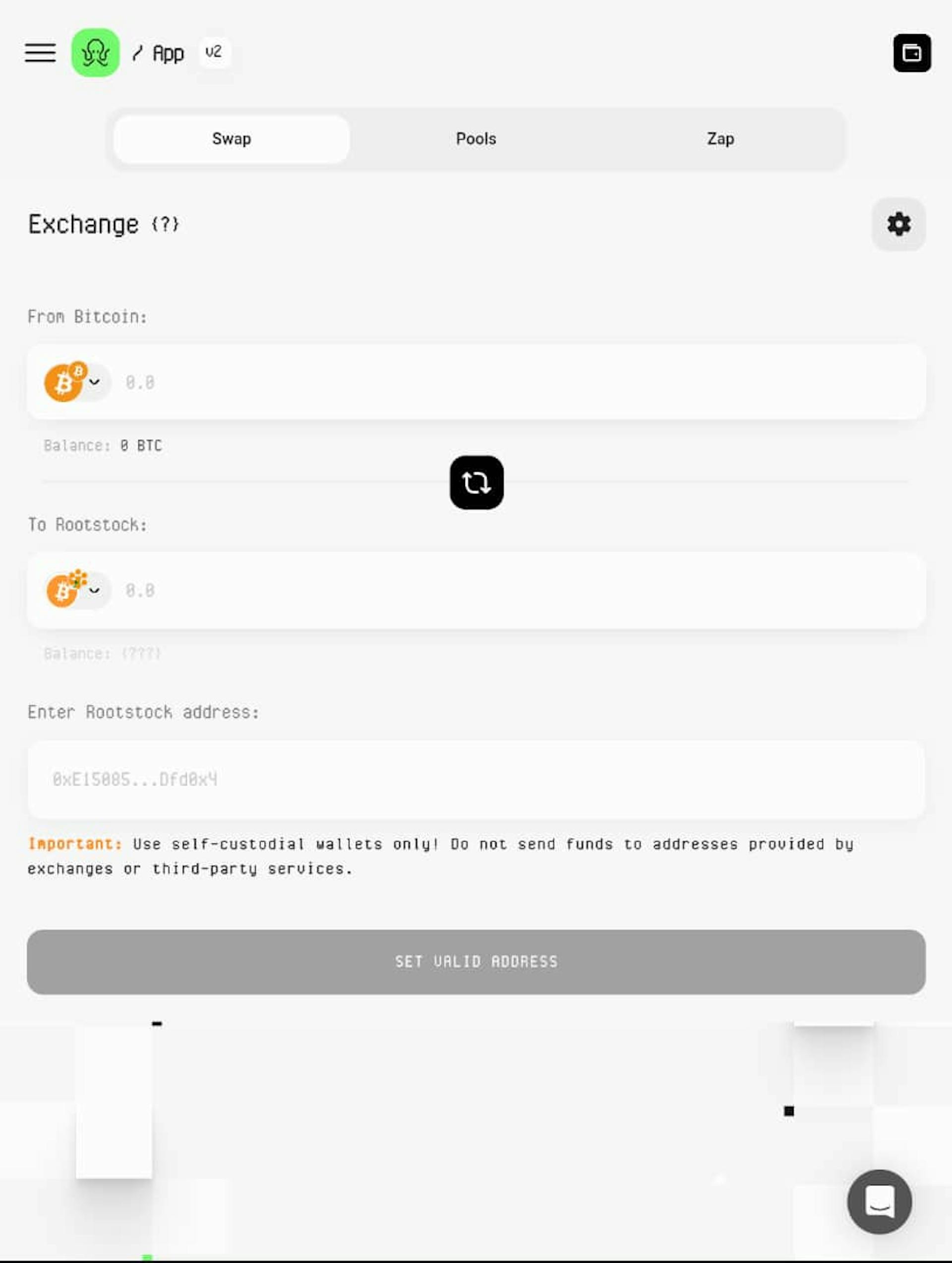 symbiosis finance swap page