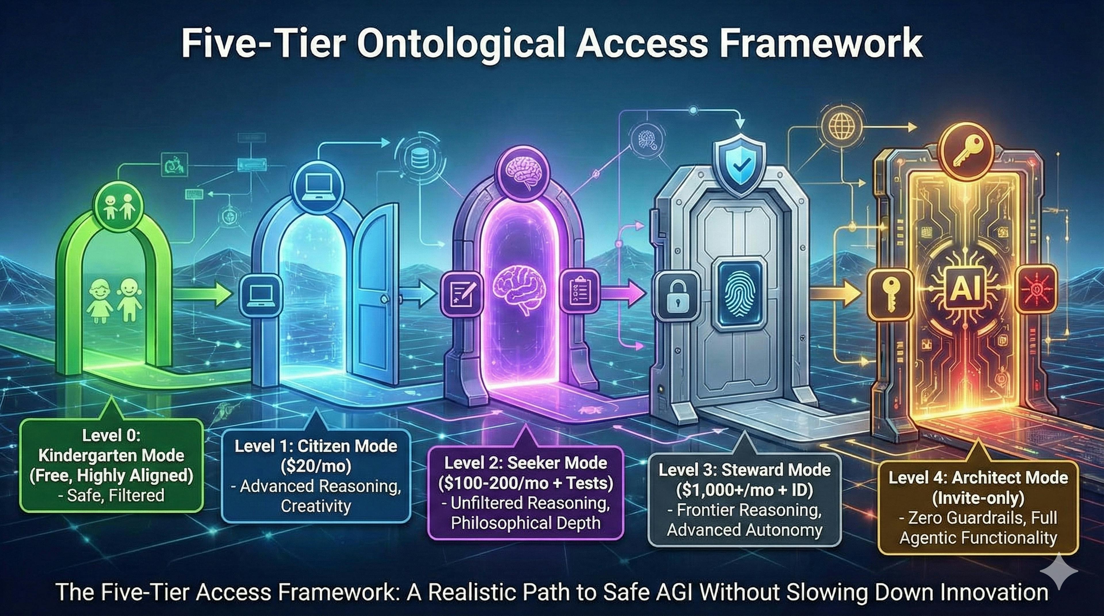 The Five-Tiered Access Structure. A Path to Safe AGI Without Stifling Progress