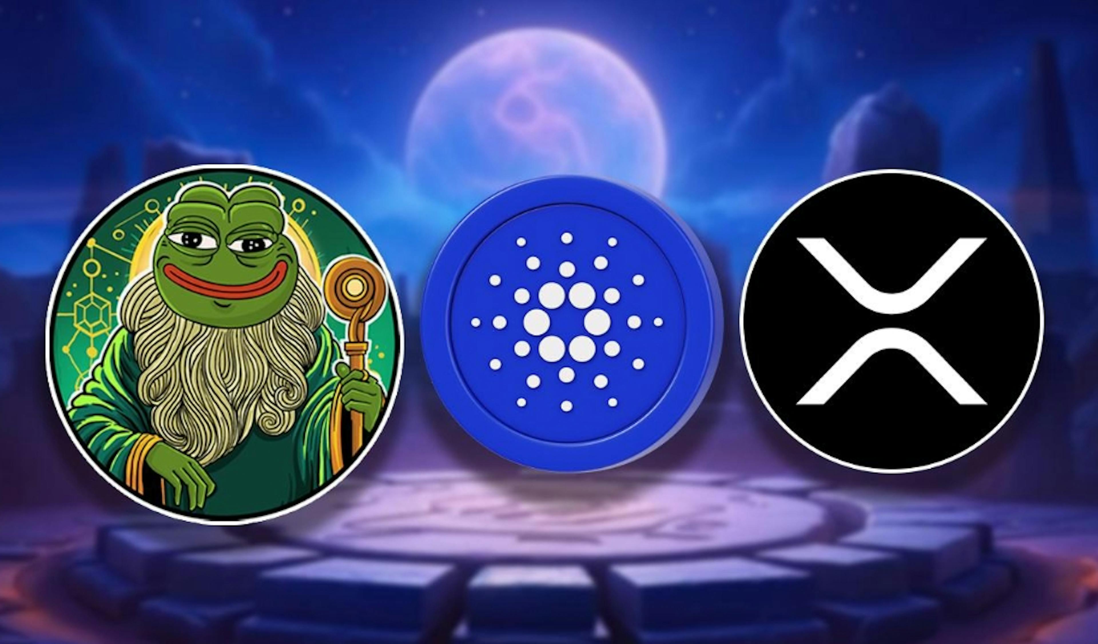 /whales-are-watching-this-memecoin-as-ripple-xrp-shoots-for-$13-and-cardano-ada-$2 feature image