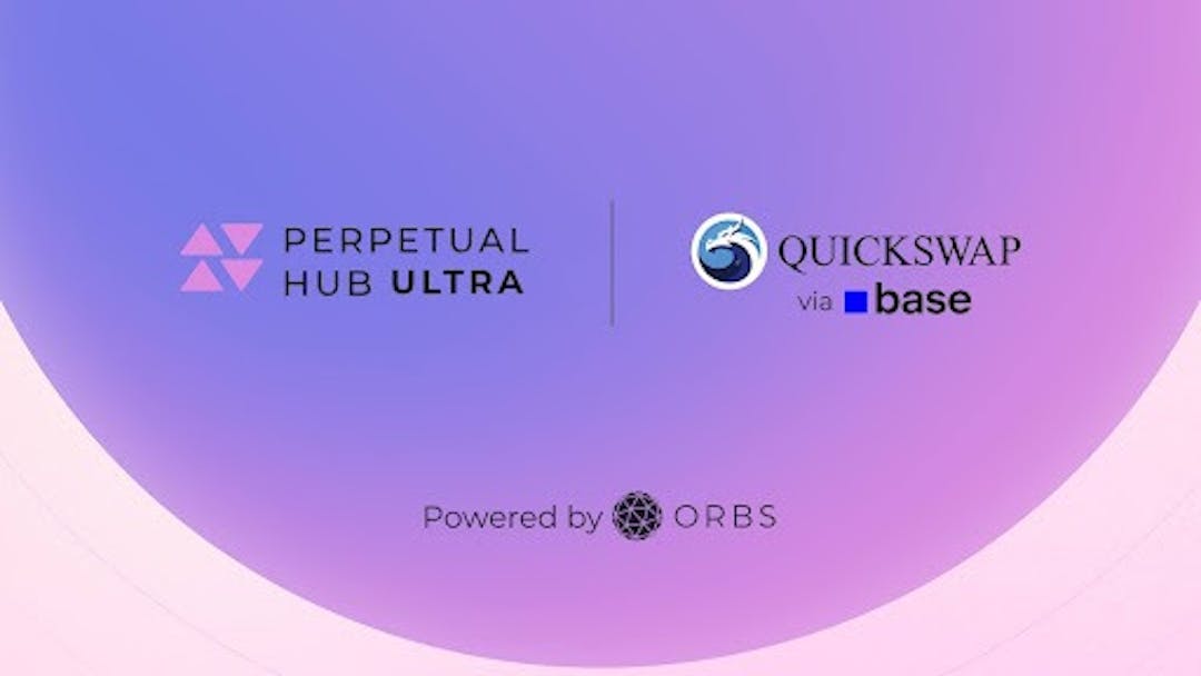 featured image - QuickSwap Integrates Orbs’ Perpetual Hub Ultra, Bringing Institutional-Grade Perps Trading to Base