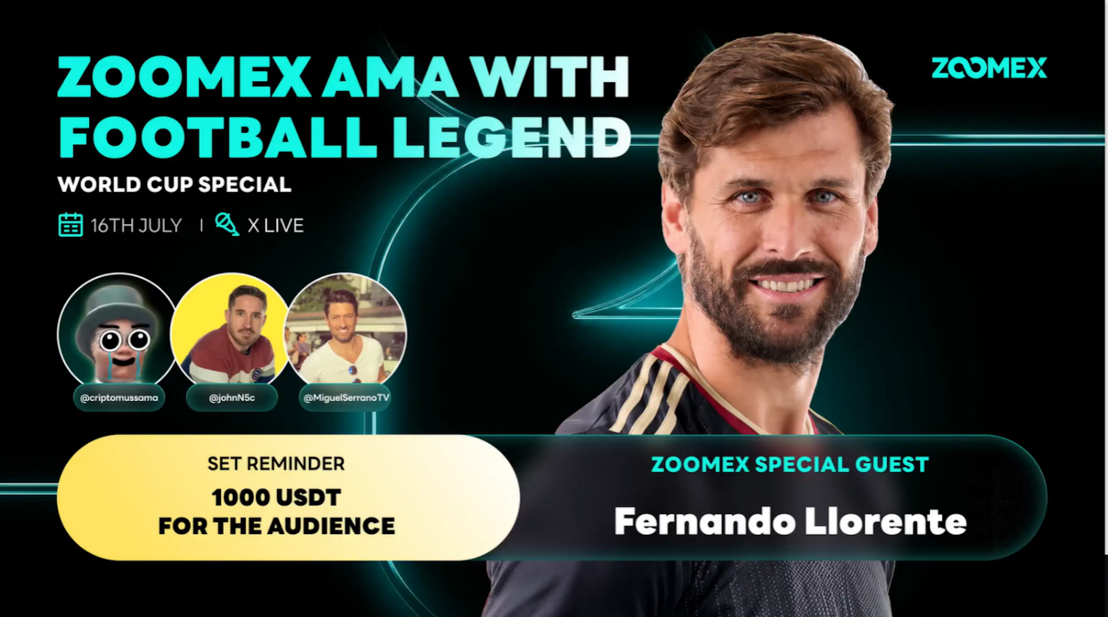 featured image - Zoomex X Space Recap With Fernando Llorente and the World Cup Final Panel