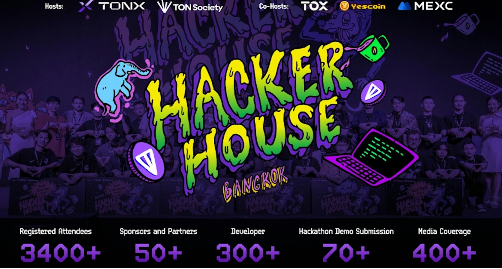 featured image - TON Hacker House Bangkok Draws 300+ Global Developers And 70+ Demo Submissions