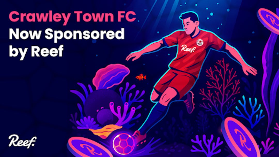 featured image - Reef Chain Announces Landmark Principal Partnership With Crawley Town FC