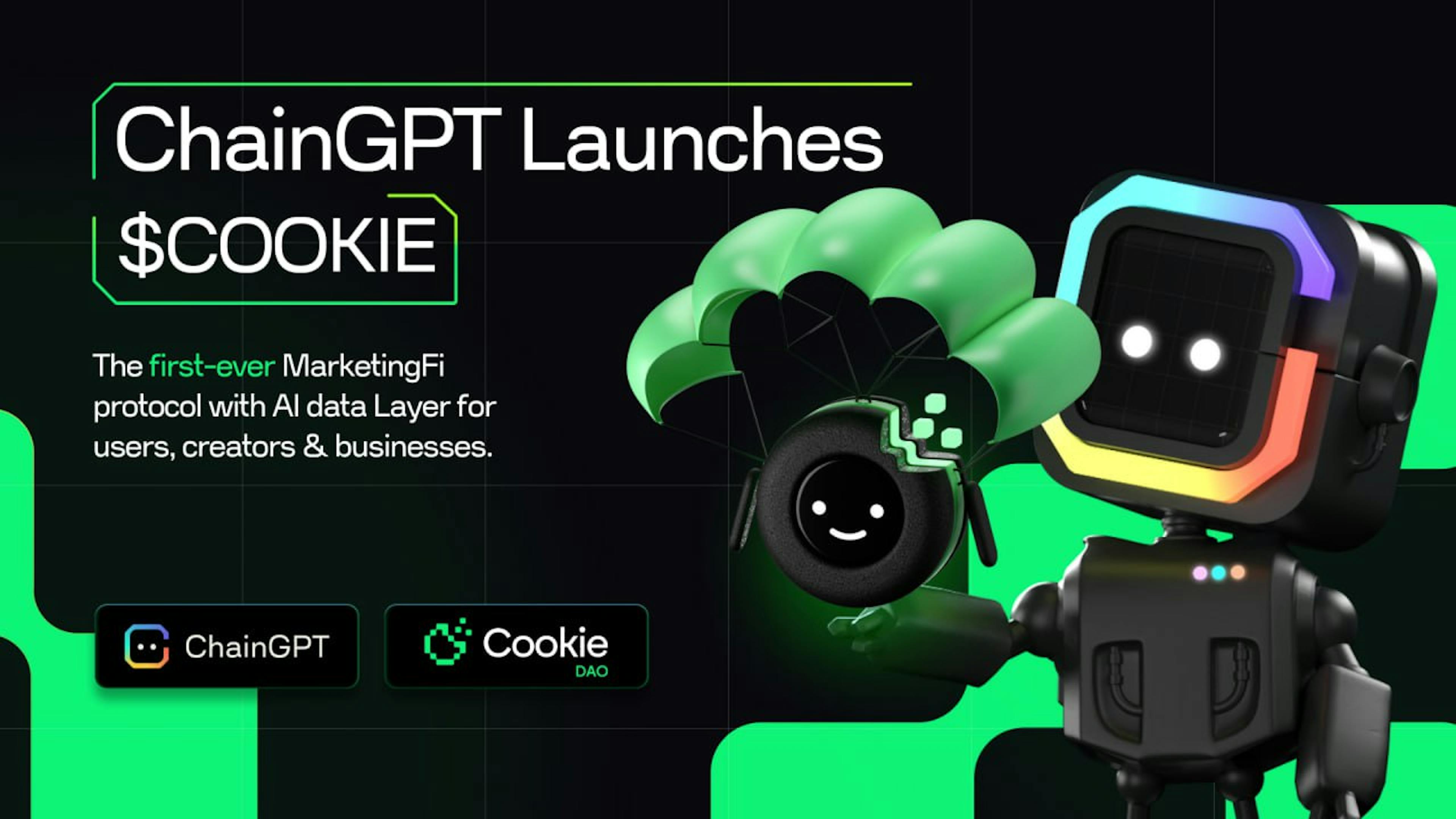 featured image - ChainGPT Pad Launches $COOKIE To Introduce MarketingFi