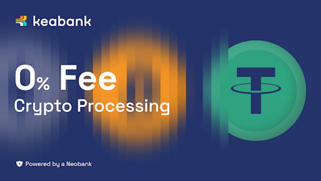 featured image - 0% Fee Crypto Payments – Powered By a Neobank