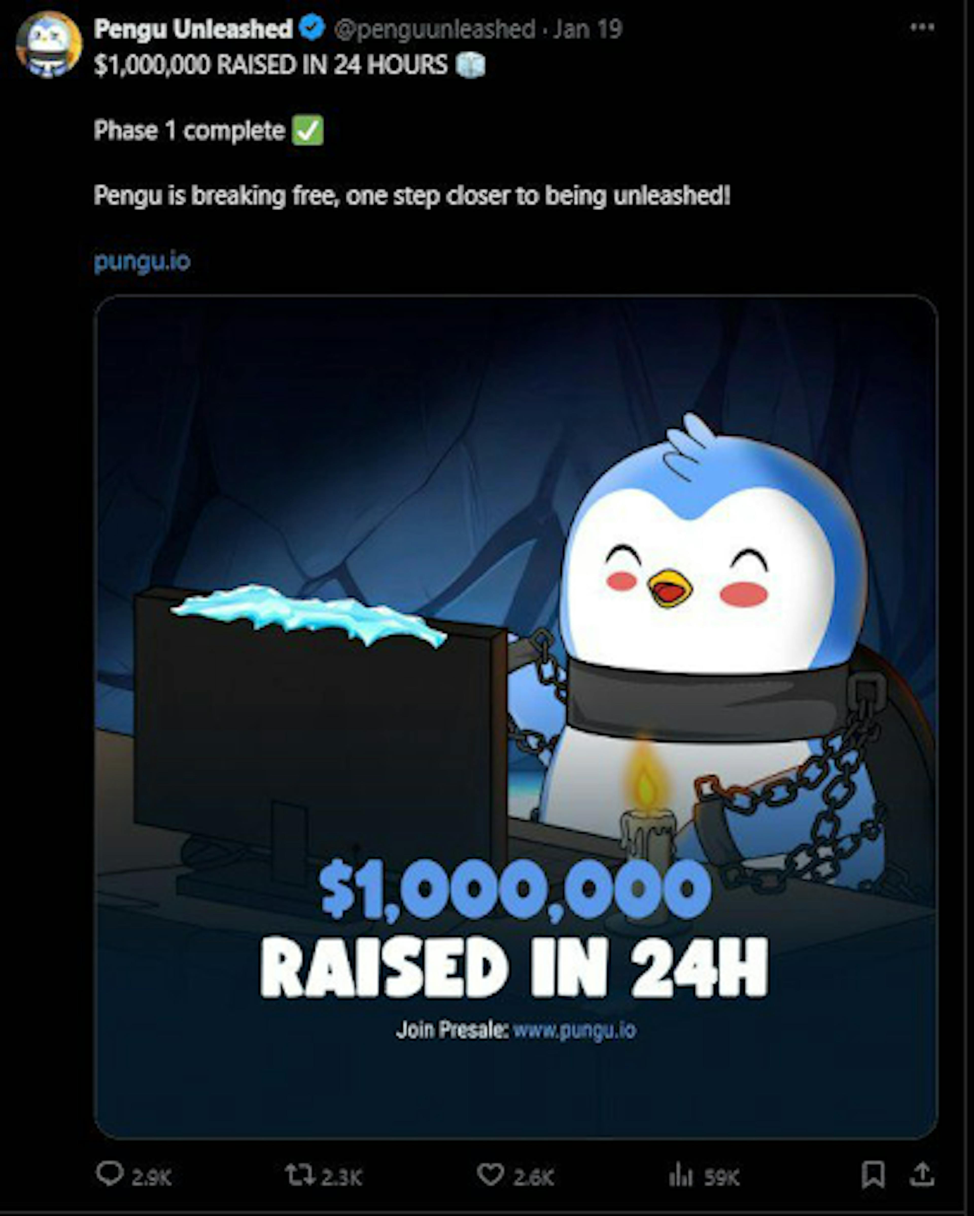 /pengu-unleashed-enters-the-meme-coin-market-with-a-purpose feature image