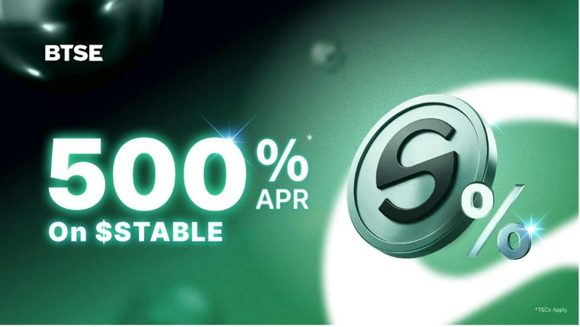 featured image - BTSE Unveils Stable Staking: A Major Initiative Offering Up to 500% APR