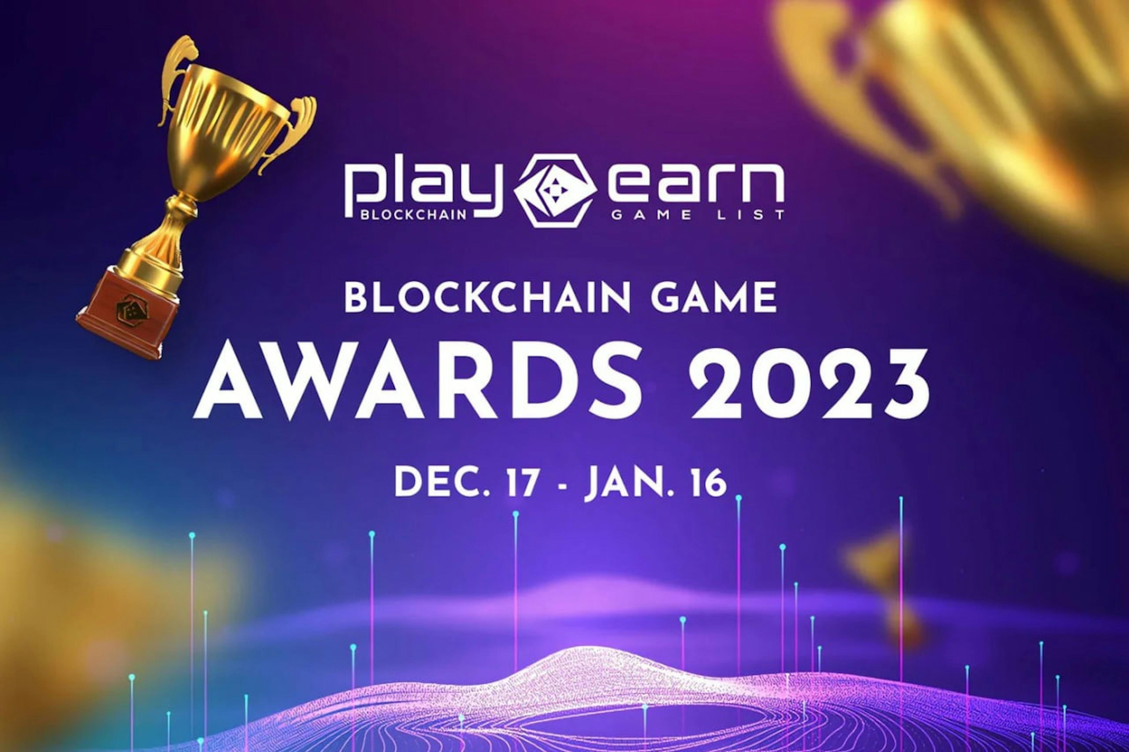 featured image - 2023 年 PlayToEarn 区块链游戏奖：庆祝 Web3 游戏领域的卓越表现