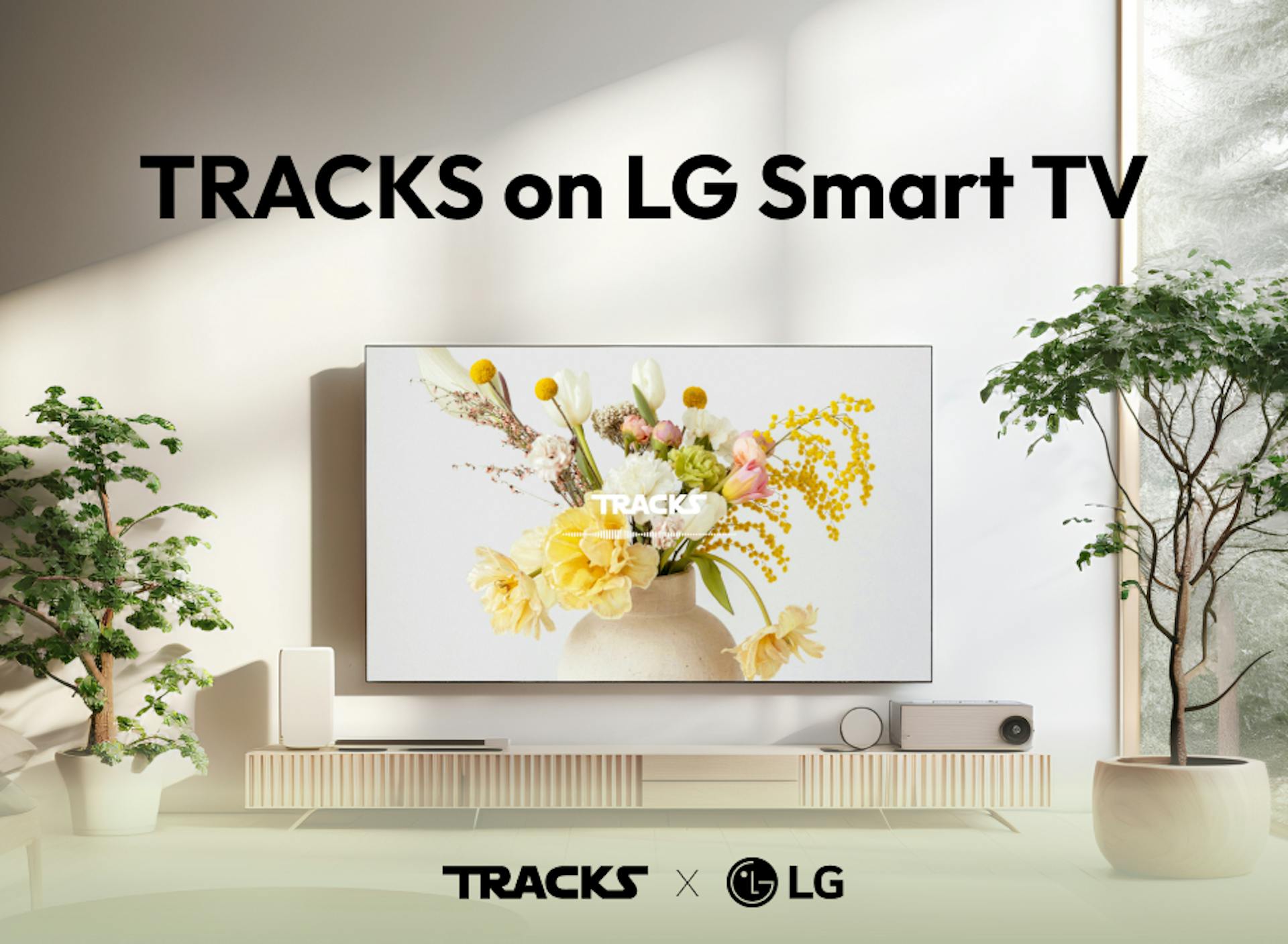 featured image - Tracks der LABEL Foundation führt Web3 Music dApp auf LG Smart TVs ein