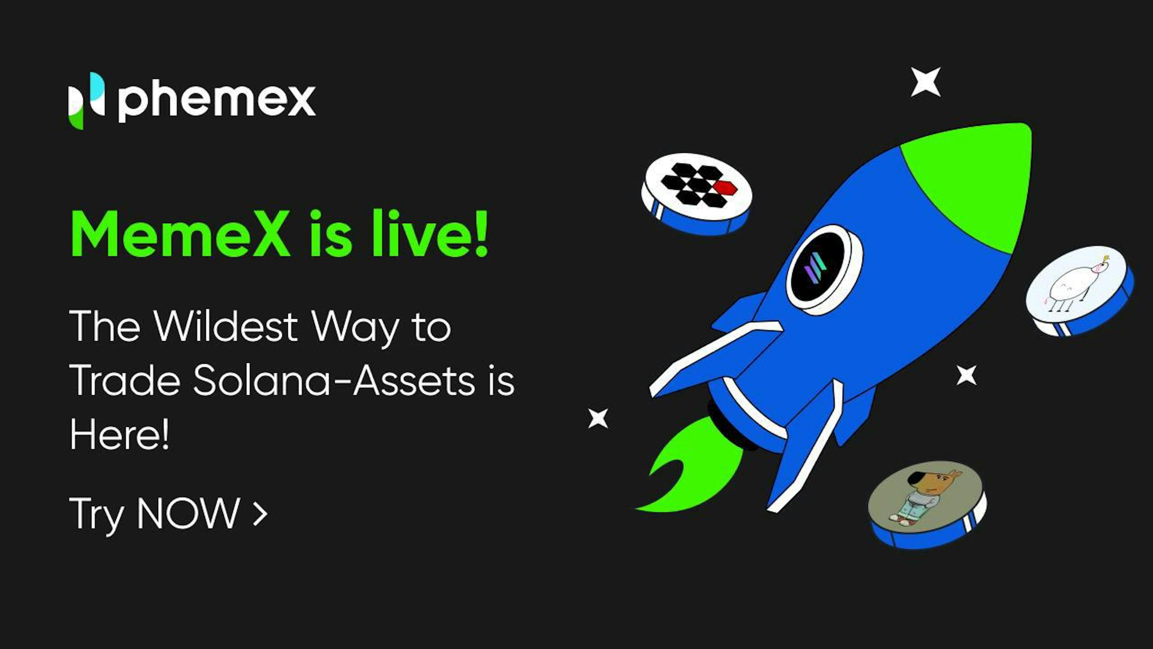 featured image - MemeX By Phemex: Effortless Meme Token Trading On Solana For Everyone