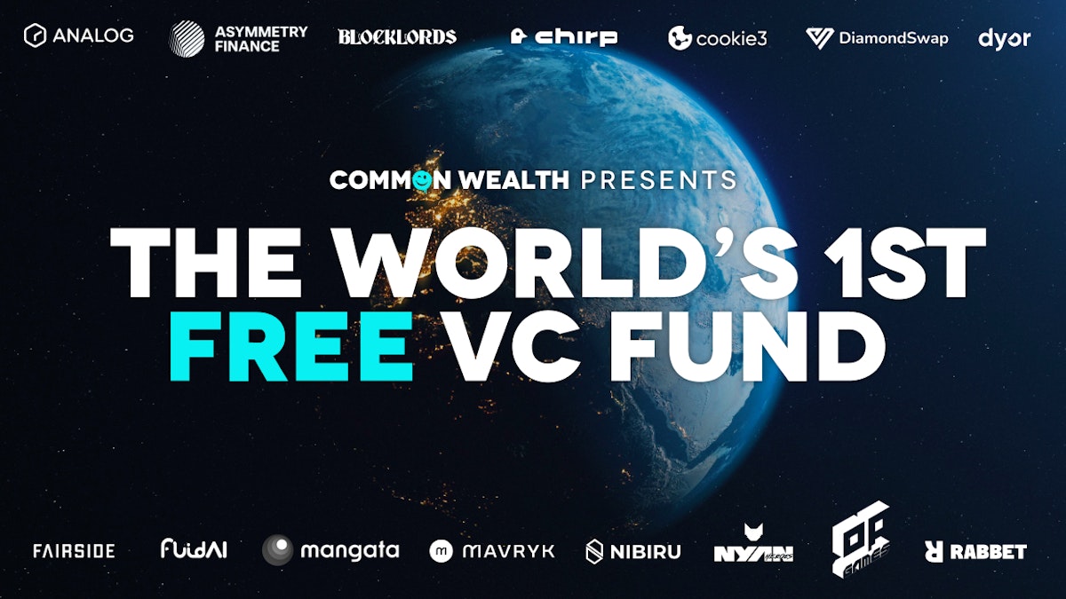 featured image - Common Wealth Announces the Launch of the World's First Free VC Fund