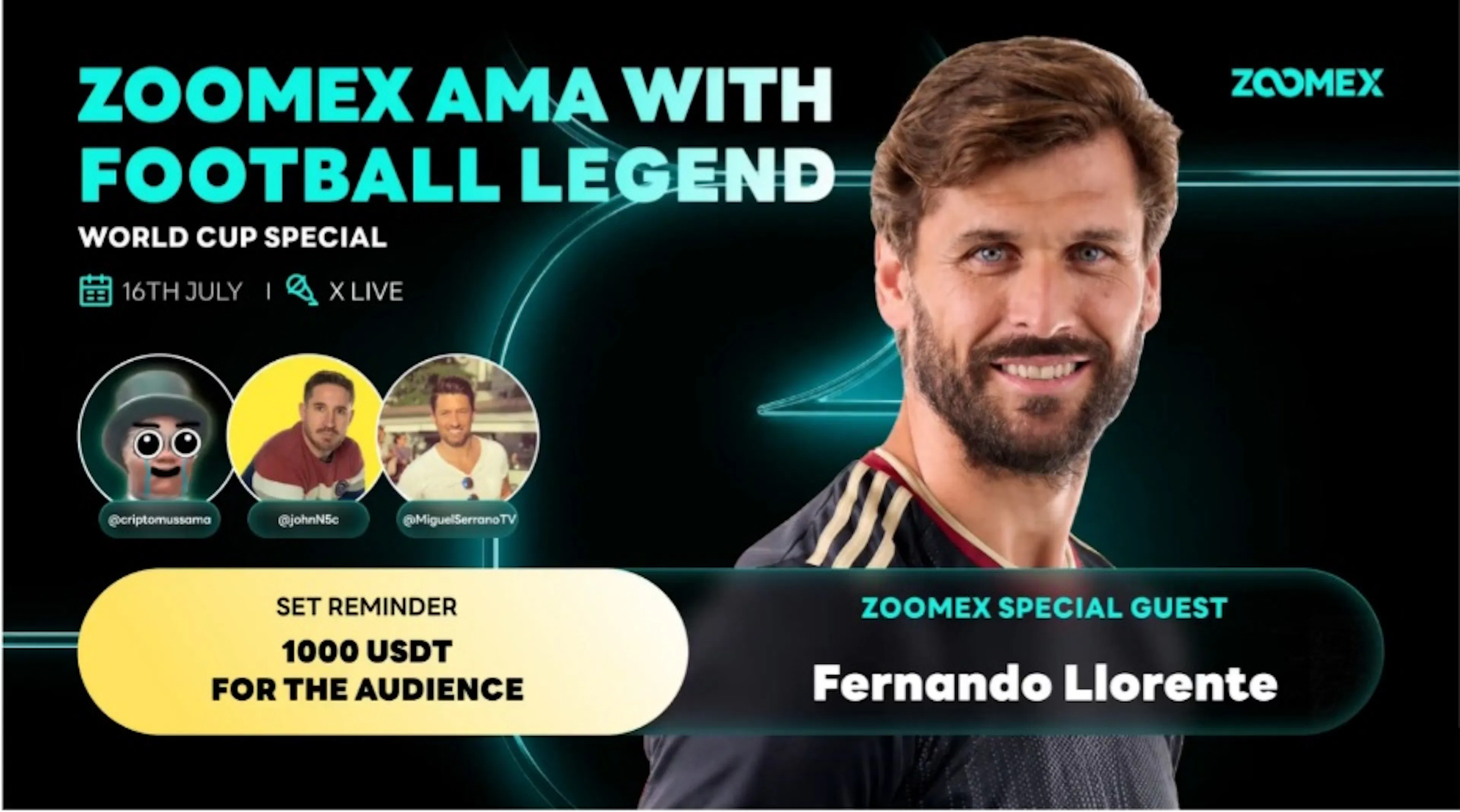 featured image - Zoomex X Space Recap With Fernando Llorente and The World Cup Final Panel