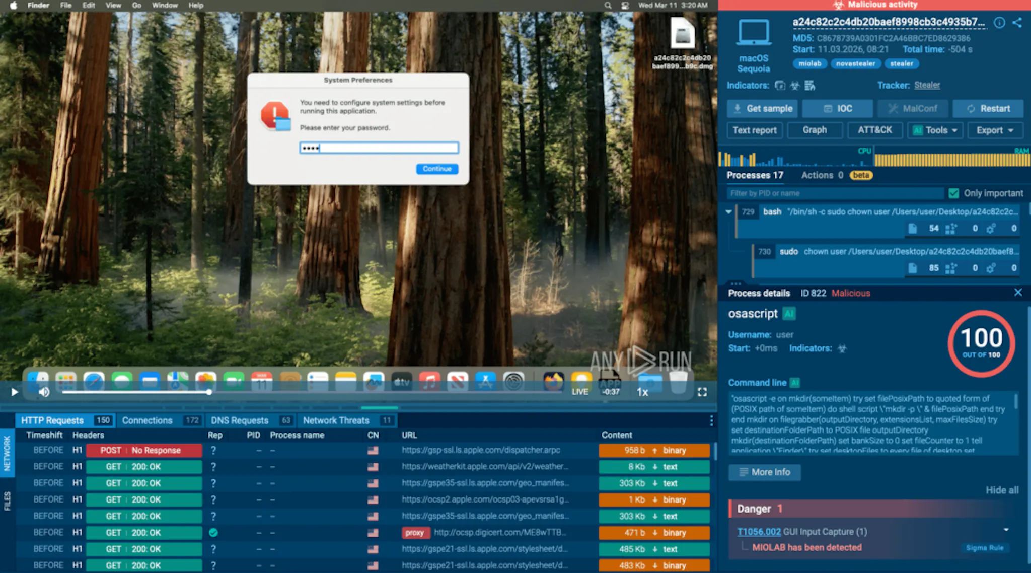 Miolab Stealer analyzed inside ANY.RUN sandbox