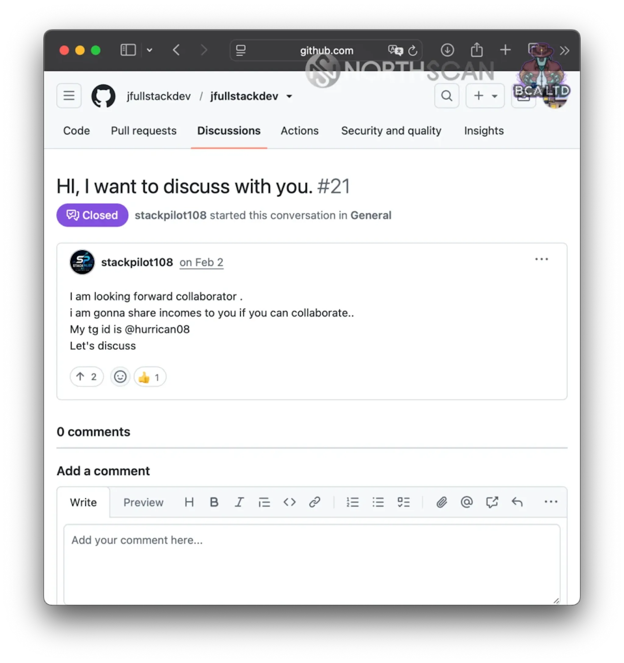 Angelo’s comment on GitHub looking for facilitators
