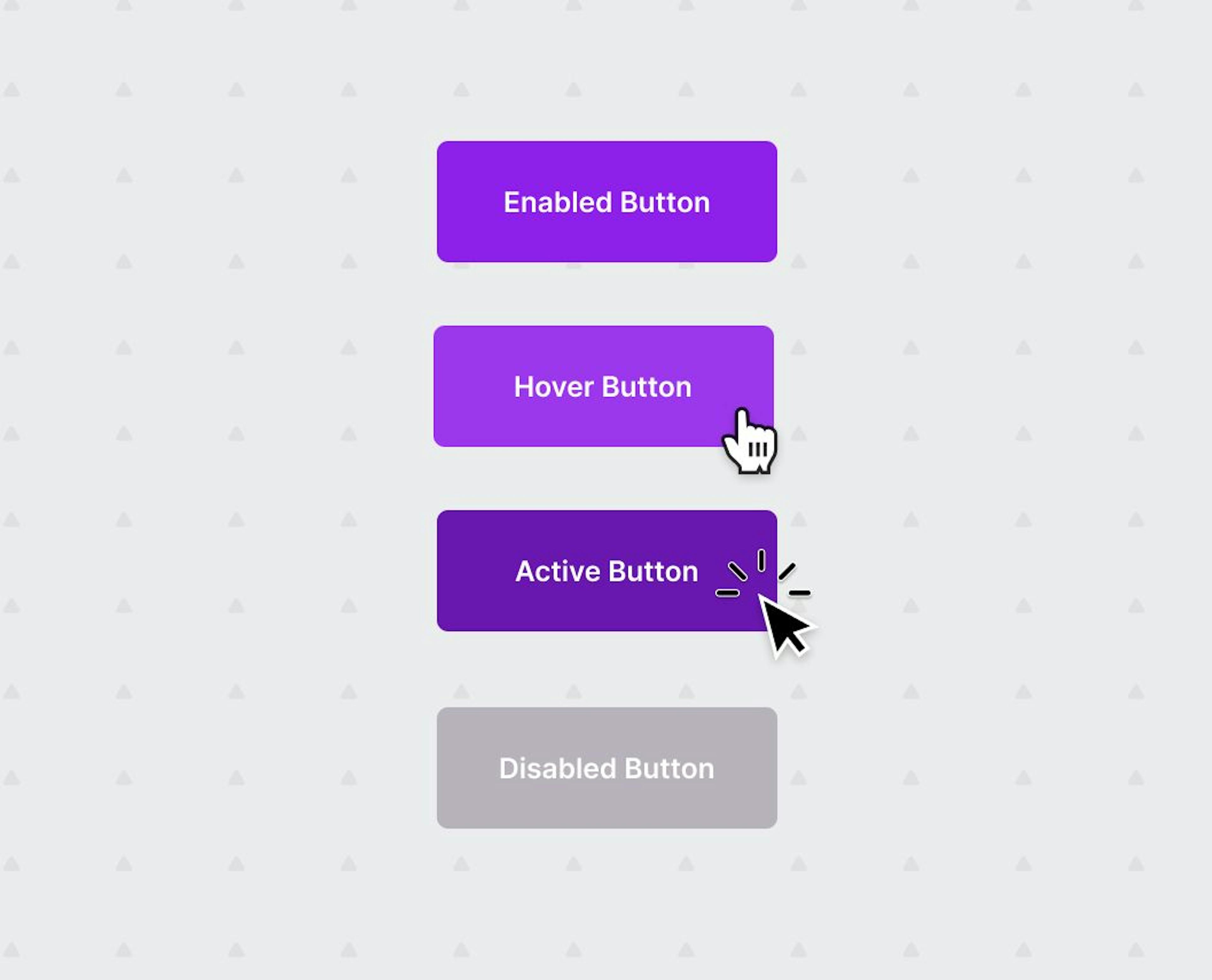 Computer Hover State How to select colors and determine shades for different states: Hover ...