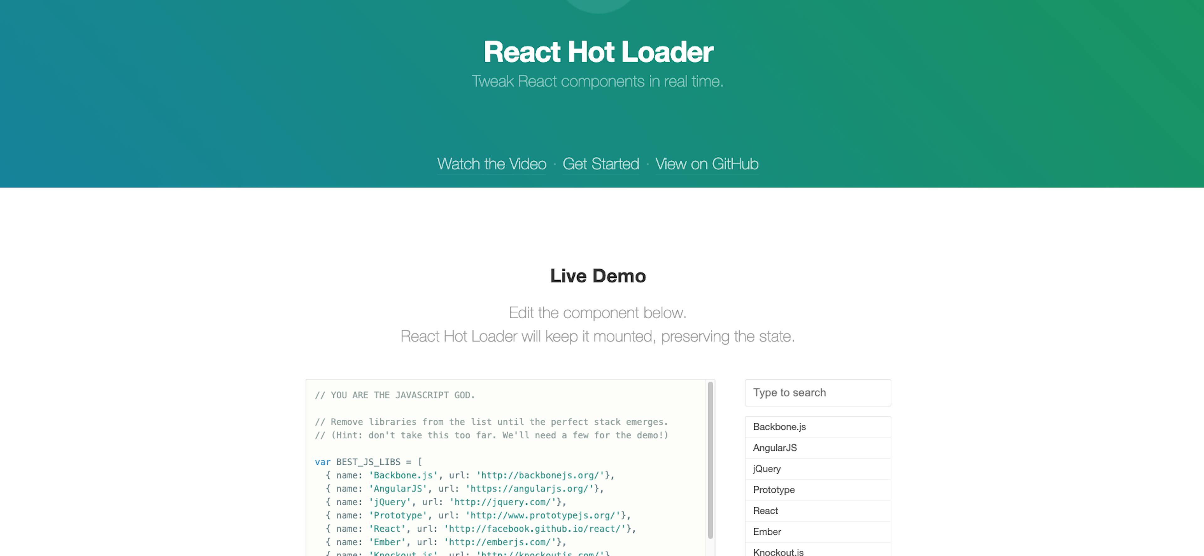 React Hot Loader