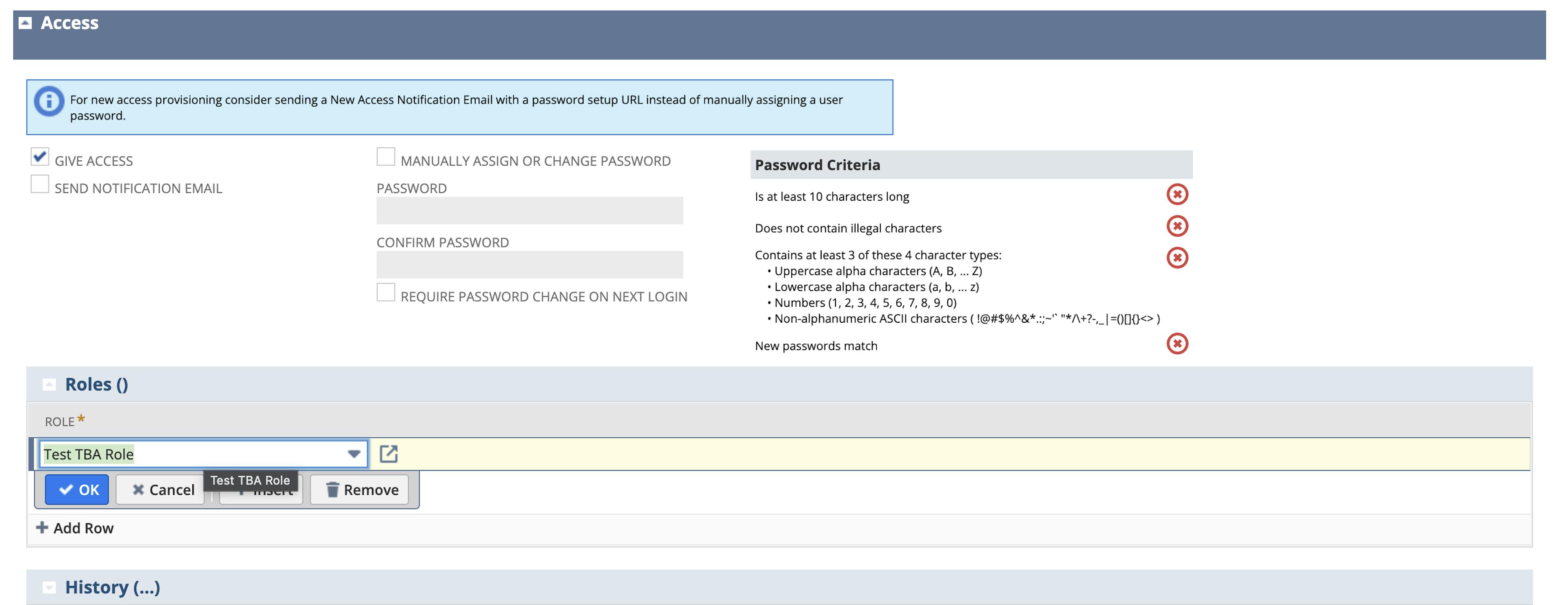 A picture of the option in NetSuite UI