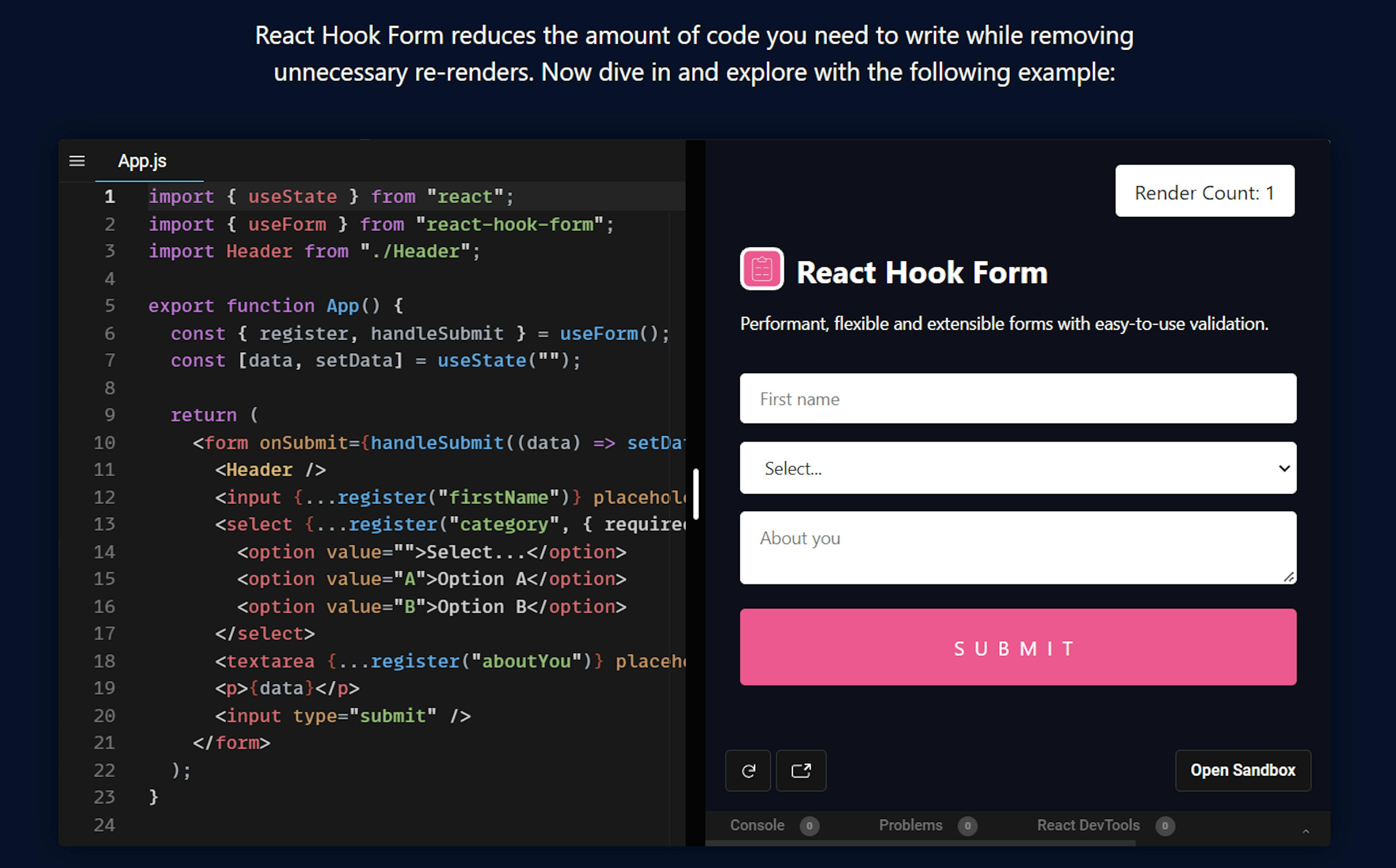 React Hook Form