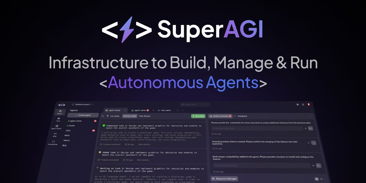 featured image - SuperAGI - Learn About This Dev-First Framework for Building Useful Autonomous AI Agents