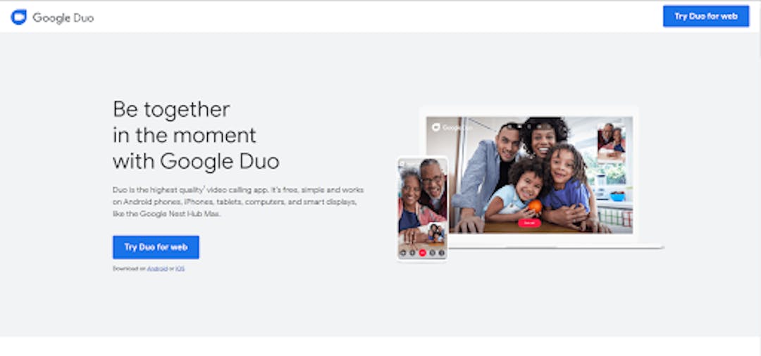 Duo live video chat app