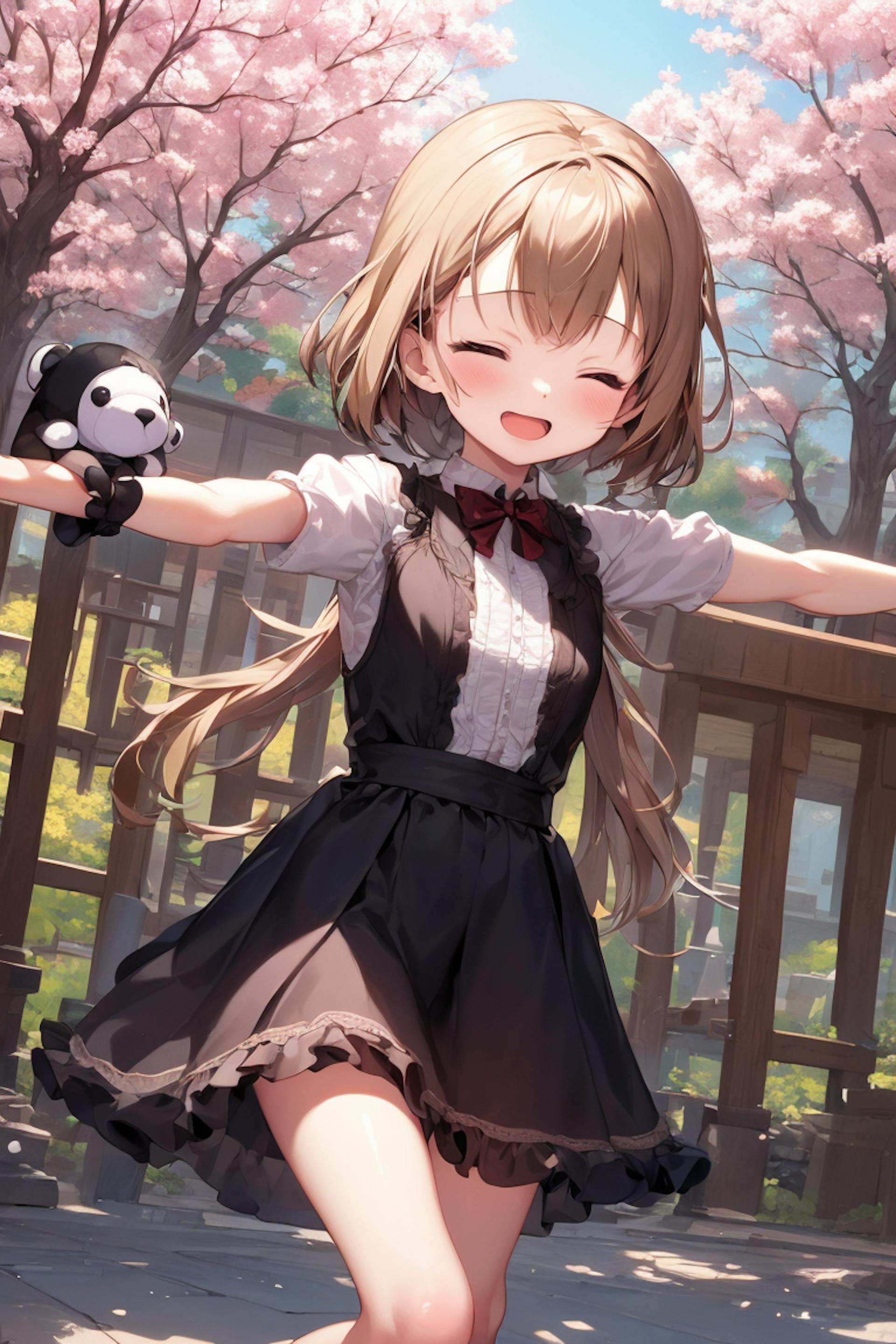 Poster girl on the Anime Kawaii Diffusion Model Card