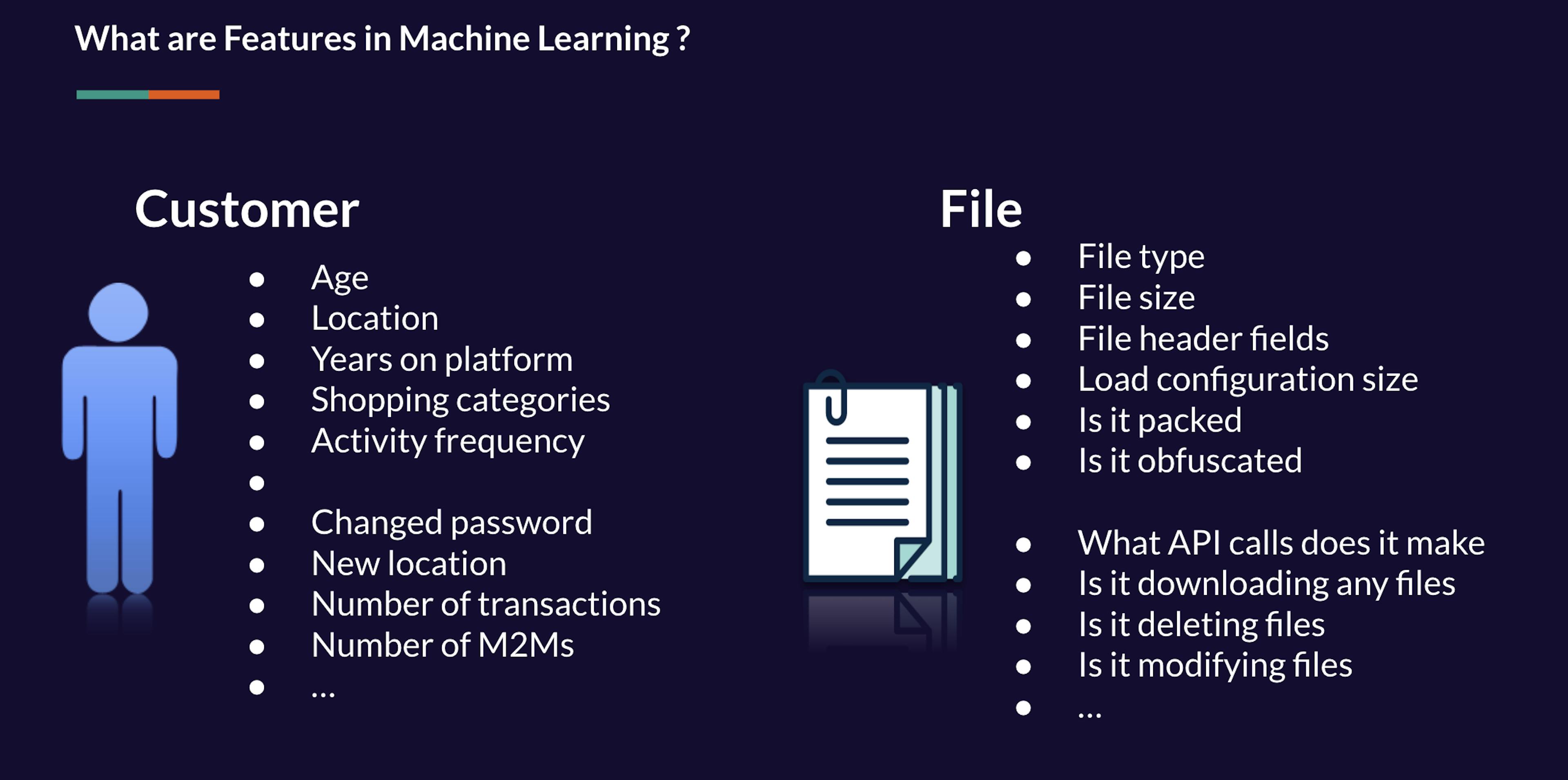 Features examples