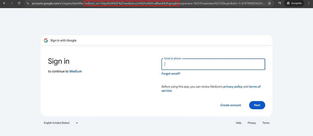 Figure 2: Google OAuth login flow