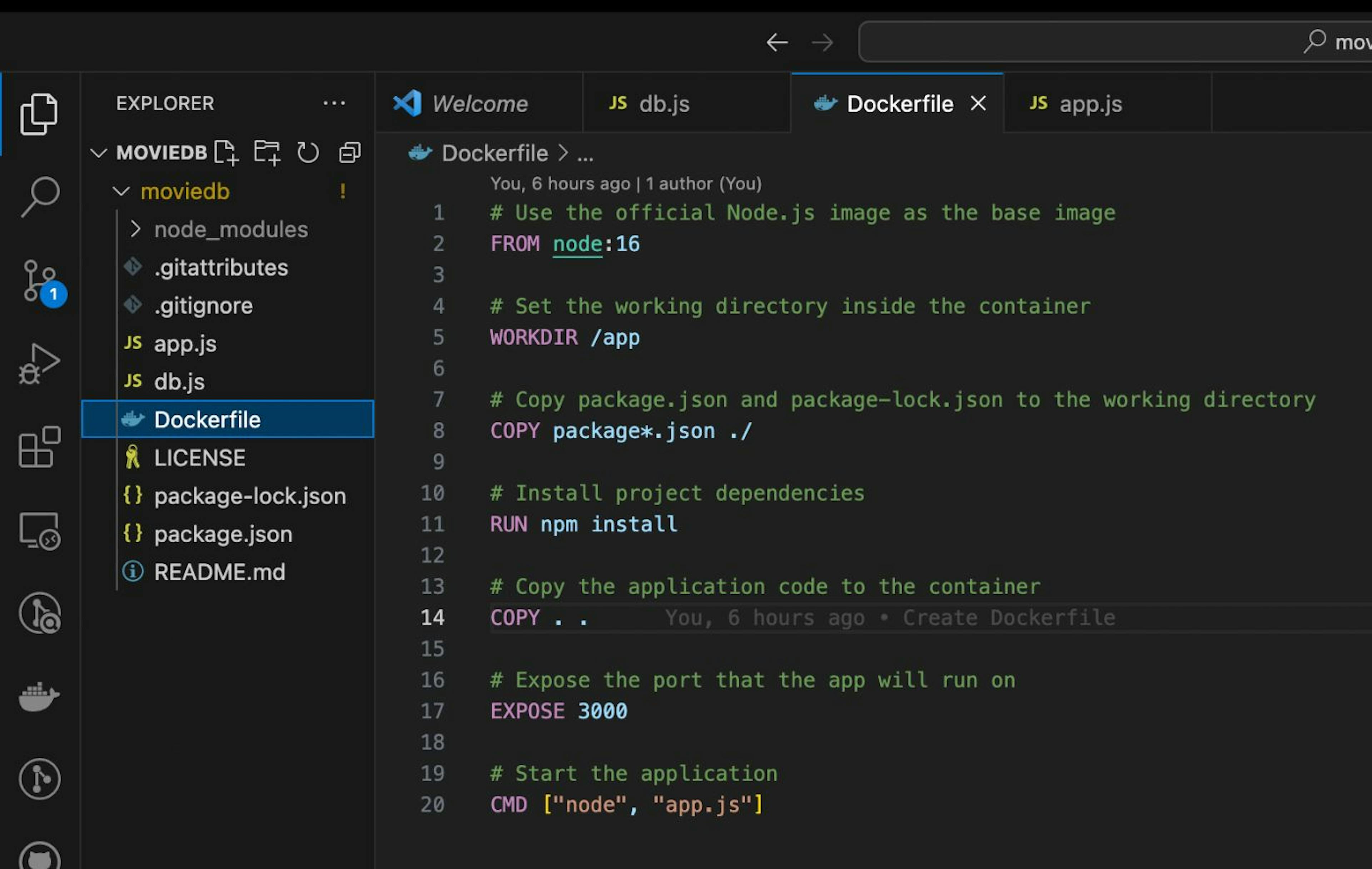 code folder structure