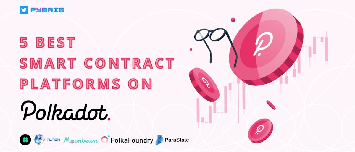 featured image - Top 5 Smart Contract Platforms on Polkadot for building DApps (A Developer's Guide)