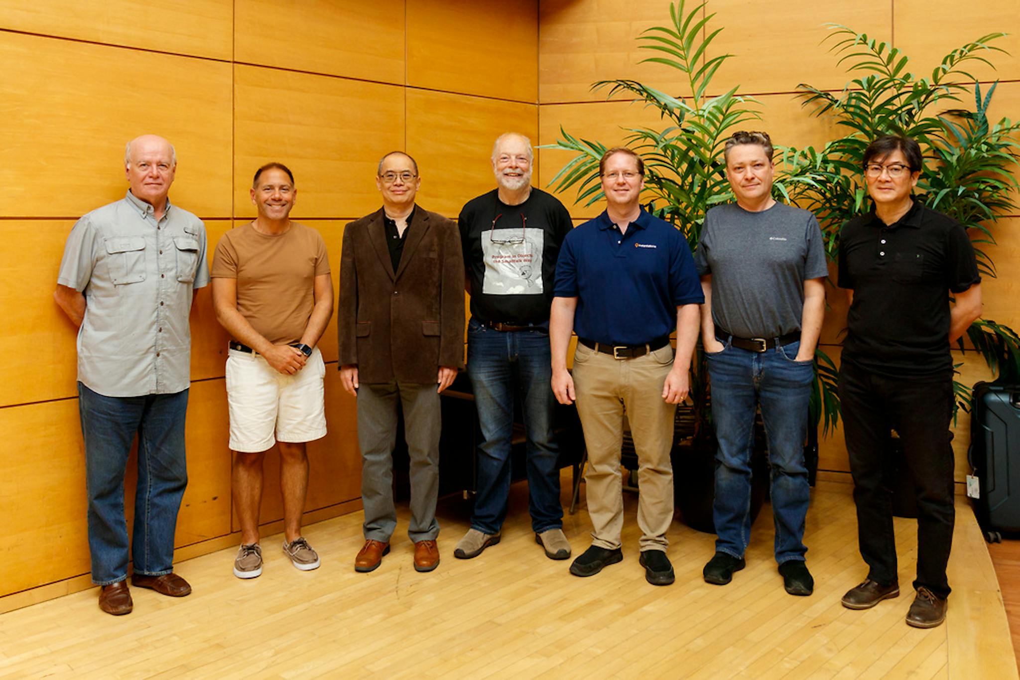 Left to right: Vance Kershner, Mark Gonzalez, Richard Eng, Dave Mason, Seth Berman, Norm Green, Ki-Nam Choi