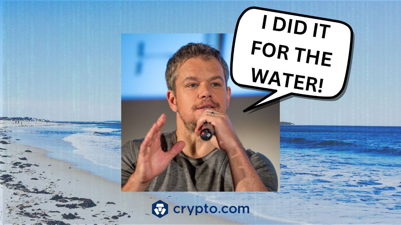 why matt damon crypto