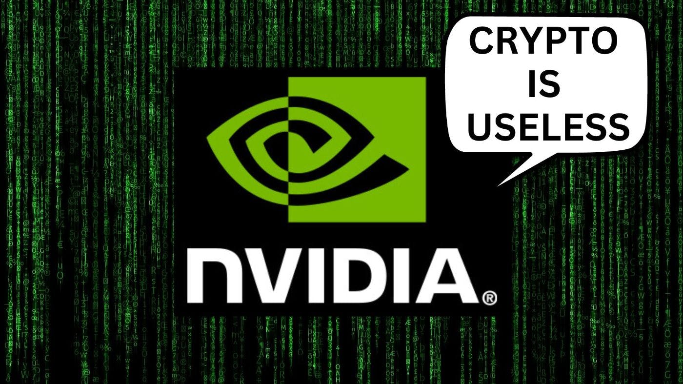 В знак лицемерия технический директор Nvidia говорит, что криптовалюта бесполезна для общества