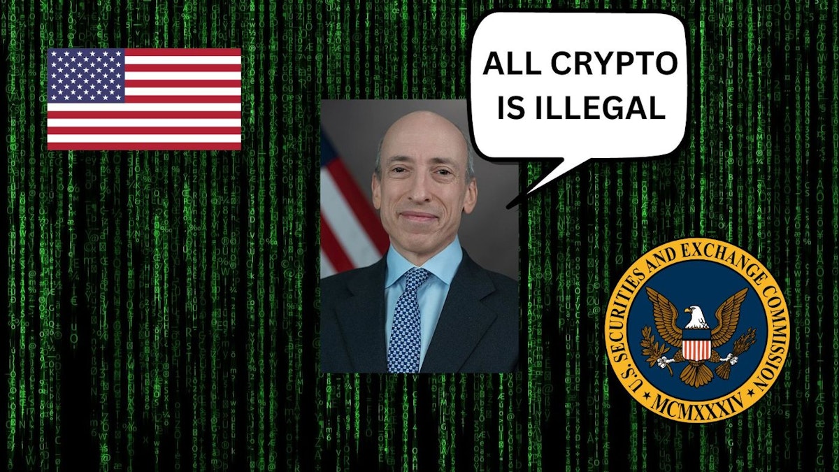 featured image - SEC 主席 Gary Gensler 表示加密法律已经存在
