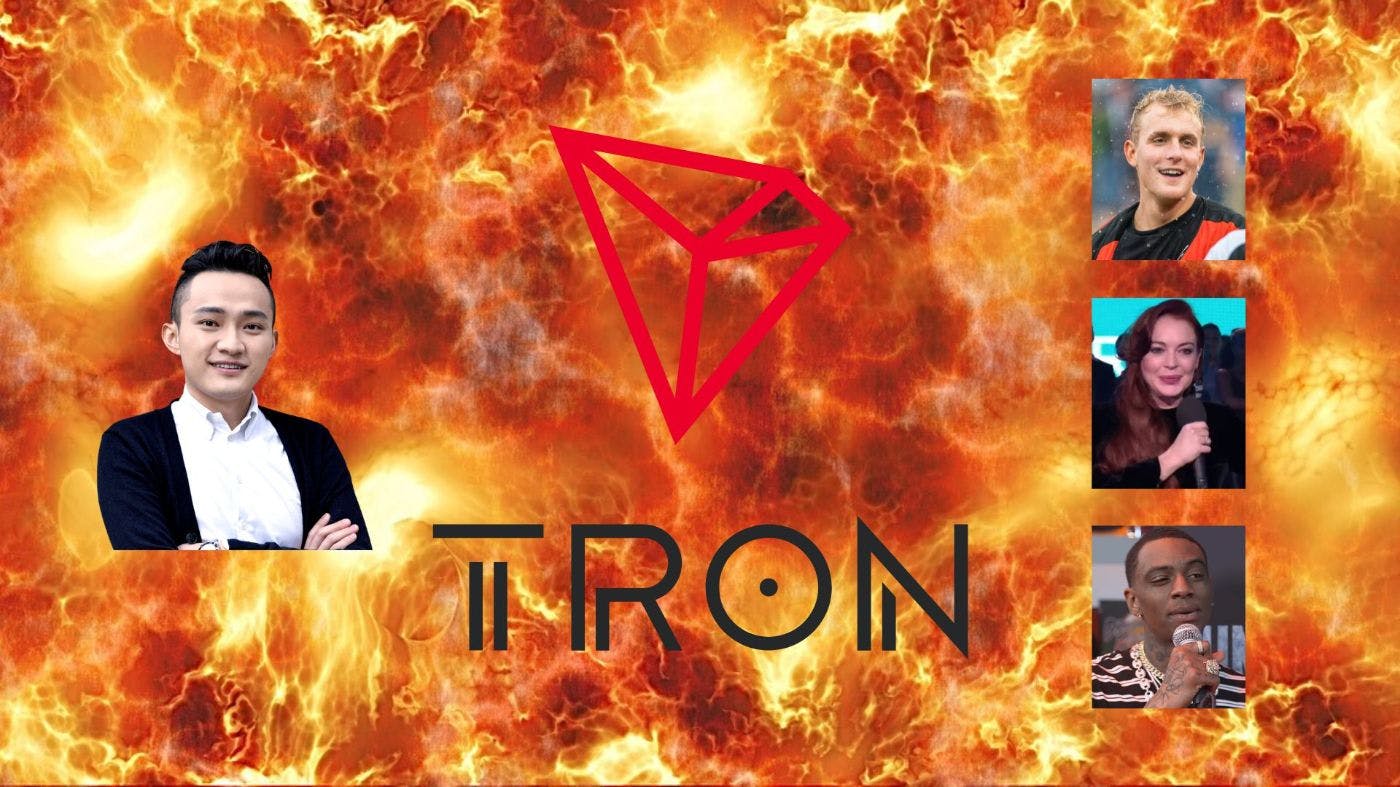 /sec-charges-tron-founder-justin-sun-and-celebrities-jake-paul-lindsay-lohan-soulja-boy-for-fraud-and-securities-violations feature image