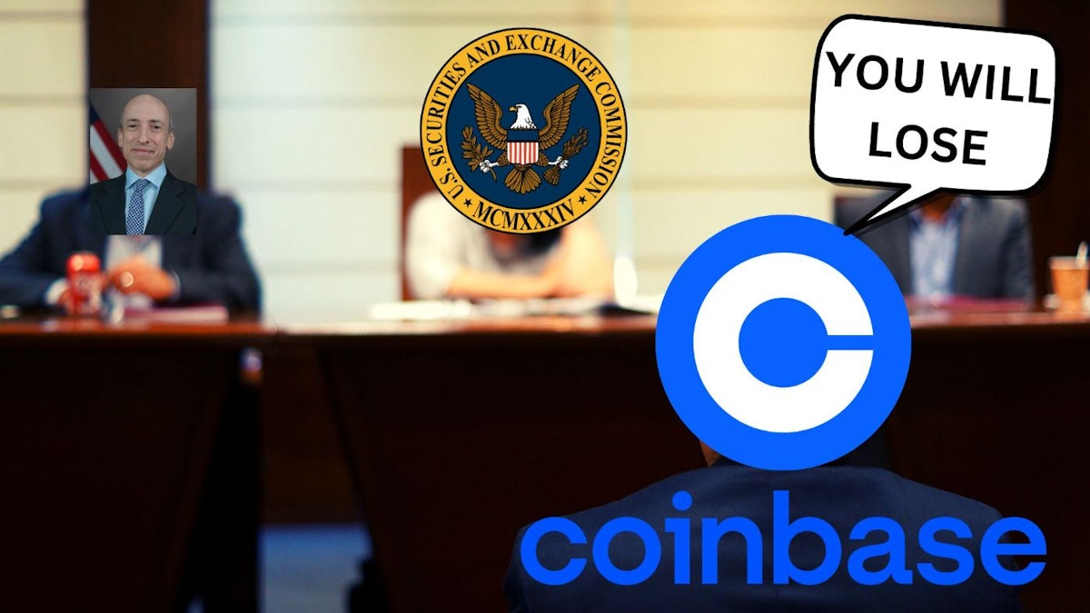 featured image - The War Between Coinbase and The SEC: A Battle for Crypto Regulation
