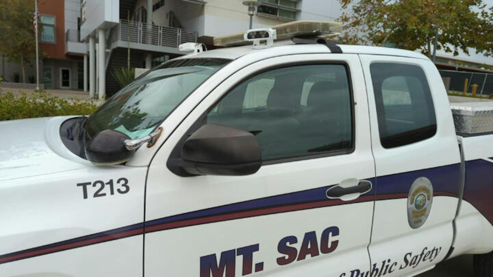 Automated license plate readers are mounted on Mt. SAC campus police vehicles to scan traffic on campus. Credit: Eric Natividad